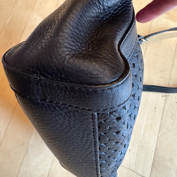 Kate spade black perforated  crossbody bag, CB2419 - Picture 3 of 12